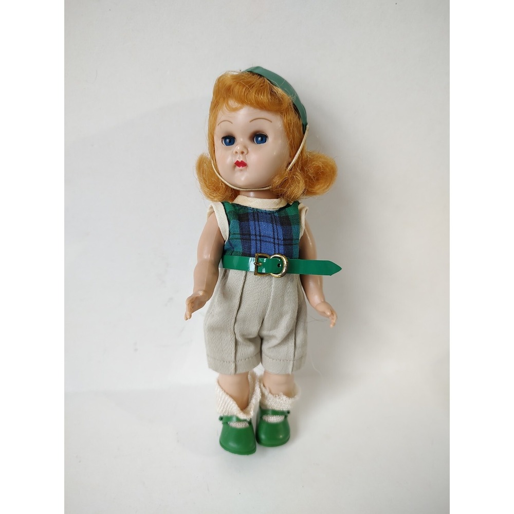 Vintage Vogue Ginny doll blonde in gym kids outfit walker